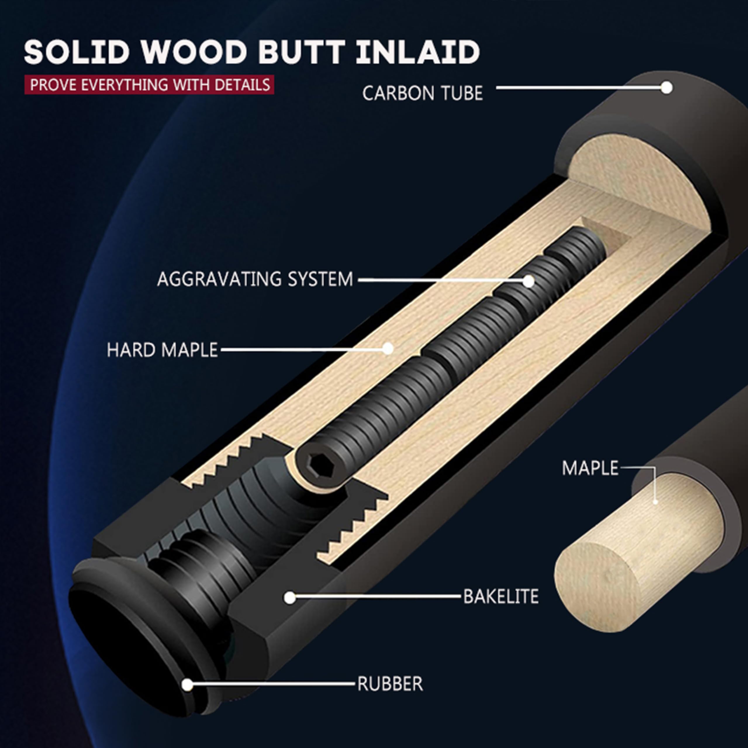 OKhealing カーボンシャフト Carbon Fiber Shaft Radial - 12.4mm – OKHEALING